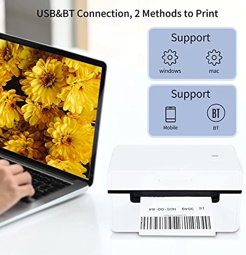 Mini Impressora Desktop Rótulo Térmica Impressora para 4x6 Pacote de remessa fabricante de etiqueta 180mm/s Impressora