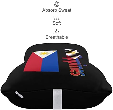 Bandeira do travesseiro do pescoço do carro do carro das Filipinas 2 PCs Local de pescoço respirável Coscada universal Pescoço