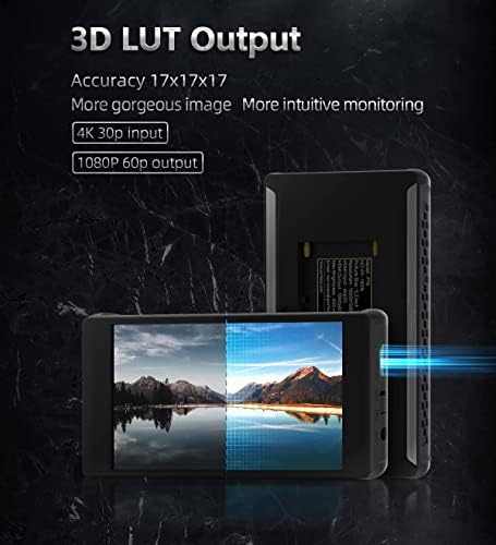 Portkeys pt6 5,2 ″ 4k HDMI Wide Color Gama Touchscreen Camera Field Monitor com 3D Lut | Novo pico | 600 NIT | Assistência