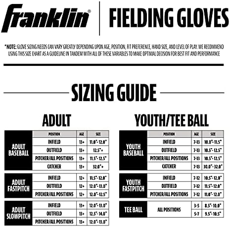 Franklin Sports Kids Baseball Glove + Ball Sets - Meshtek Luvas de camiseta juvenil para crianças + crianças - Luções da esquerda