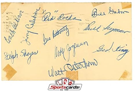 1951-52 Equipe Nacional de Syracuse autografada Autografado GPC - NBA Cut Signature