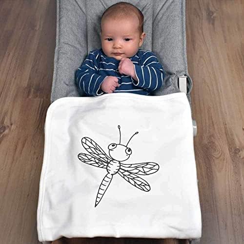 Azeeda 'Dragonfly' Cotton Baby Blain/Shawl