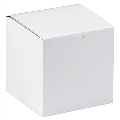 Caixas de presente Aviditi, 7 x 7 x 7 , caixas de montagem fáceis brancas, boas para férias, aniversários e ocasiões especiais
