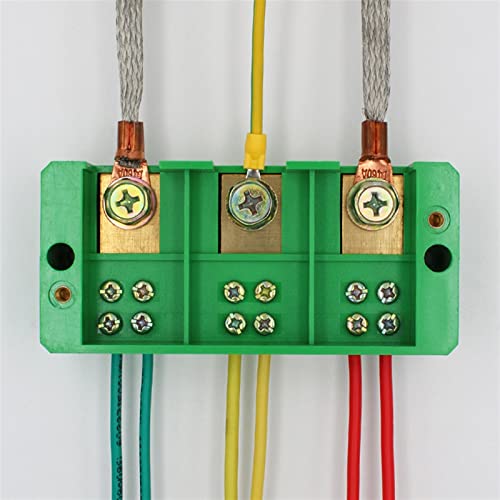 Caixa de distribuição de conexão 3-in 6-saída try-fase Green Terminal Block Linha de junção caixa