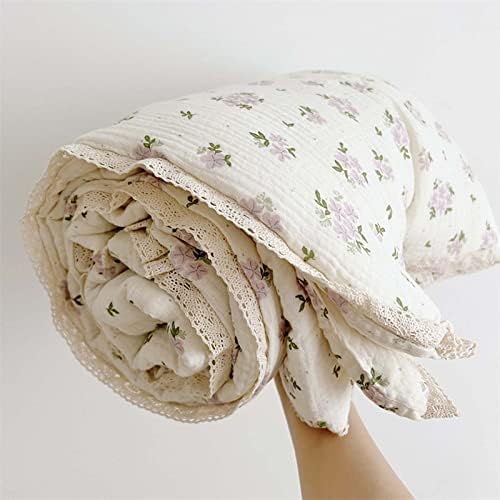 Berçário de bebê berçário cobertor de algodão Crianças cobertor com doce osmanthus berço floral berço berço quadrador fino para