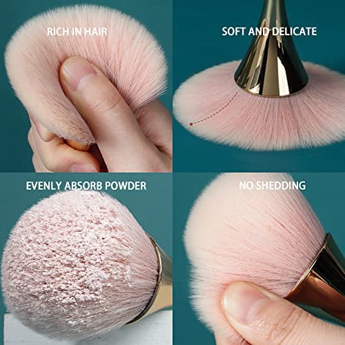 Vottcker pó escova de unha escova de unhas macias escova de pó de pó UV Brush de nylon para unhas UV Gel para manicure Ferramentas