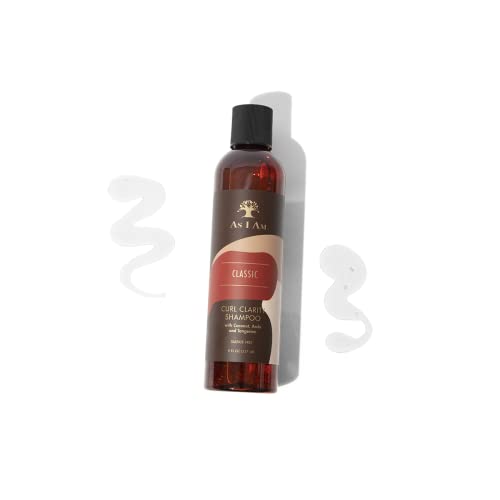 Curl Clarity Shampoo 8 fl oz - com coco, amla e tangerina - limpa delicadamente cabelos encaracolados - vegan e crueldade