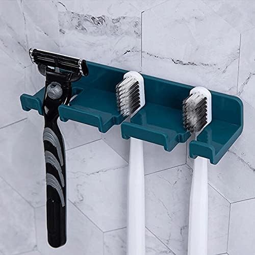 Ganchos de metal endan para pendurar 2 PCs perfurar grátis Pasta forte gancho de parede pendurada escova de dentes cabide banheiro