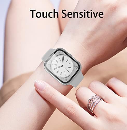 Caso para o mais novo Apple Watch 2022 Series SE/6/5/4 44mm, a tela de protetor de 4 pacote de 4 pacote de protetor