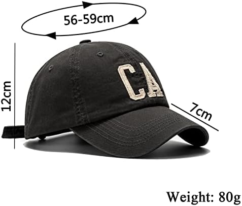 Capace de beisebol da Califórnia original para homens homens lavados equipes ajustáveis ​​Baseball Hat de baixo perfil