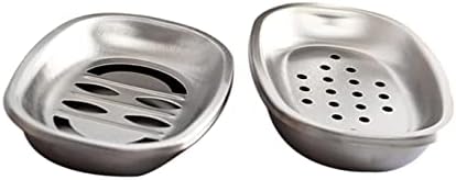 Dreneador de sabão de cabilock 2pcs Double Steel prato cozinha para camada banheiro drenando com sabão bandeja de chuveiro drenam economizador