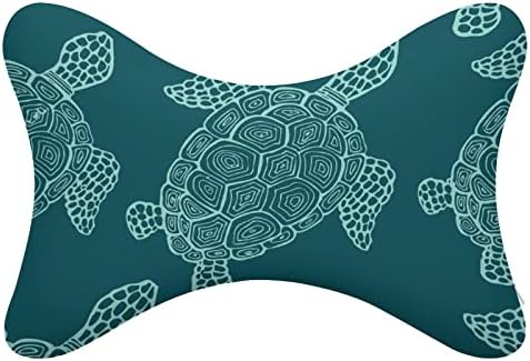 Travesseiro de pescoço de carro de tartaruga verde para apoio de cabeça macio travesseiro de travesseiro de pescoço