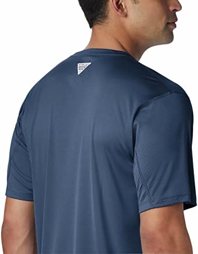 Columbia Men's Pfg Zero Regias Camisa de manga curta, proteção solar UV, tecido de wicking de umidade, carbono, xx-grande