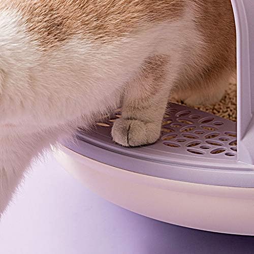 Caixa de areia de areia de gato caixa de areia de gato de gato totalmente fechado vaso sanitário de gato grande desodorante fezes