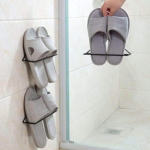 Chinelo de metal pendurado fica seco organizadores de chinelos duráveis ​​rápidos para dormitórios do quarto do banheiro