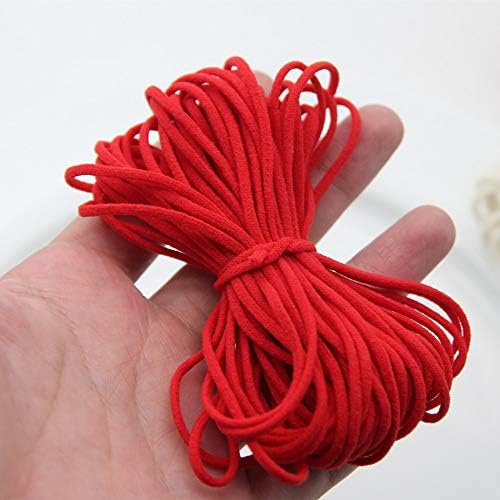 Irisgardenn 3mm de 3 mm de borracha elástica colorida corda pendurada corda redonda elástica faixa de cordão Diy Crafts