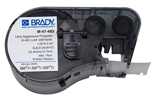 Etiquetas Brady M-47-483 para impressoras BMP53/BMP51