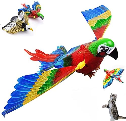 Simulação Bird Interactive Cat Toy, Toys de mastigar gatos para gatos internos, Pássaro de águia de águia de águia de águia de gato