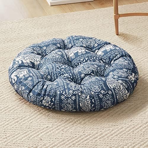 Codi Meditation Flood Pillow, Boho Almofadas para adultos e crianças, grande almofada redonda para a sala de estar de ioga tatami