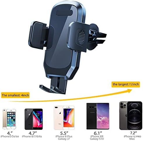 Montagem do telefone do carro de junCarp, suporte para celular para ventilação de ar, compatível com iPhone 13 12 11 Pro Max