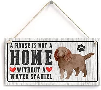 A amantes de cães Citações Poodle A House não é uma casa sem um cachorro Funny Funny Wood Dog Sign Dog Memorial Placa