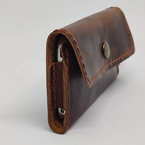 Caixa de coldre de couro holsterical para Xiaomi Poco F2 Pro, capa de couro de couro genuíno, estojo de bolsa de couro feita