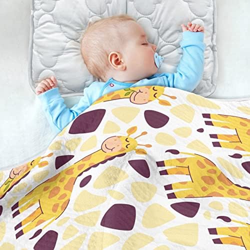 Cataku Giraffe Animal Animal Cobertor para meninos Meninas Cotores de algodão Cama Cama Lança um cobertor de bebê que recebe