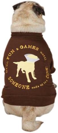 Cachorro é um bom cone de cachorro camiseta, xx-small, marrom
