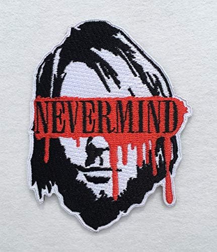 A banda de rock patches Cobain bordou ferro bordado em septo de esgoto Patch inspirado em rei do grunge remendo apliques