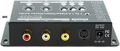 Shinybow Composite RCA S-Video + Estéreo Analog Audio Booster Extender amplificador SB-2810