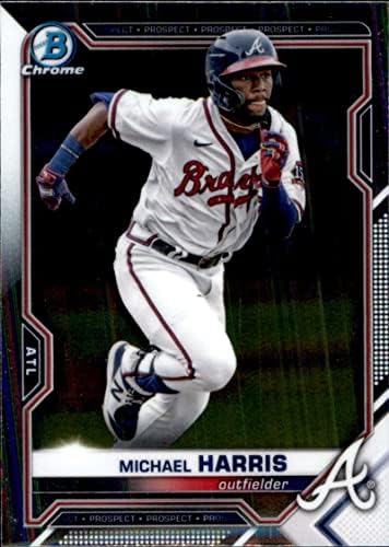 2021 Bowman Chrome Draft BDC-86 Michael Harris RC Rookie Atlanta Braves MLB Baseball Trading Card