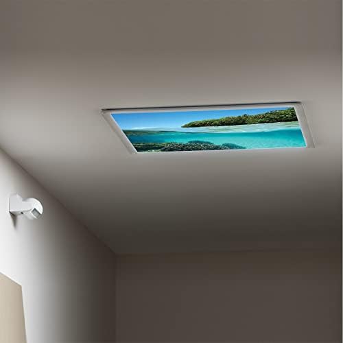 Tampas de luz fluorescente para os painéis de difusor de luz do teto-oceano Filtros de luz-luz do teto Capas de luz LED