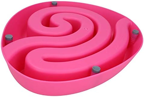 AB Tools Large Pink Dogmaze Alody Maze Slow Feeder Bowl para cães acima de 10 kg 16x41cm