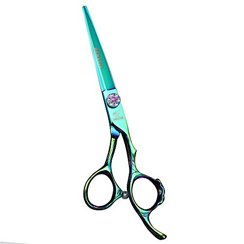 Fomalhhaut boutique 440c aço de aço de pavão verde Handeld hanking cabeleireiro conjunto de cabeleireiro ferramentas de cabeleireiro
