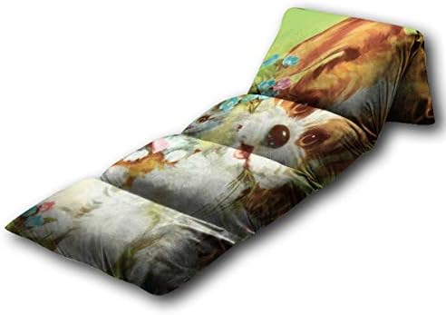 Kids Flood Pillow Bedpuppies e Kittens Stock IllustrationHome Floor Bed ， Tapete portátil de dormir para Nap Travel Reading Games,