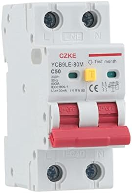NYCR 2P 230V RCBO MCB 30MA Circuito de corrente residual com proteção contra corrente e vazamento 6-63A YCB6HLN-63 Plus