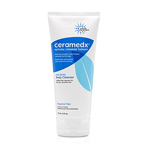Ceramedx - limpador de corpo extra suave | Cleanser de ceramida natural para pele seca e sensível | Crueldade grátis,