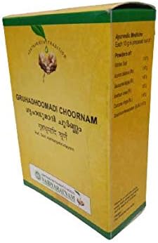 Vaidyaratnam Gruhadhoomadi Choornam 100 g Produtos de ervas ayurvédicos, produtos orgânicos de Ayurveda