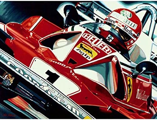 Ferrari Niki Lauda 1976 Litografia