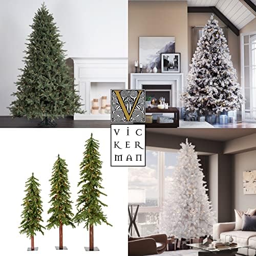 Vickerman 6.5 'Champagne Fir Artificial Christmas Tree, Warm White Dura -iluminada luz LED - Árvore de Natal de Champanhe