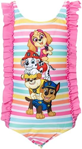 Paw Patrol Marshall Chase Skye Girls One Piece Bathing Suit Conedler To Little Kid