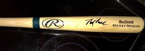 Philadelphia Phillies Mickey Moniak Autografado assinado Batball Bat JSA - Bats MLB autografados