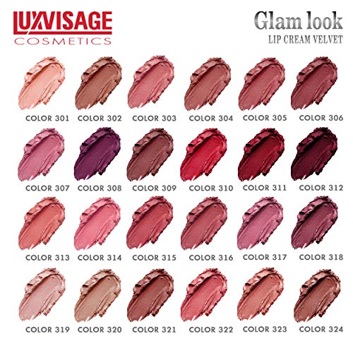 LuxVisage Hidratante duradouro Lipstick Glam Look Cream Velvet 4 gr Vitamin E
