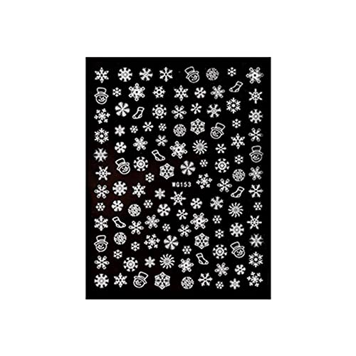 Guolarizi Christmas White Snowflake Aperto adesivo