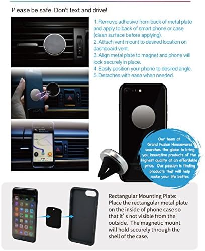 Portador de telefone magnético Grand Fusion para carro, porta-telefone com suporte de ventilação de ar, suporte de