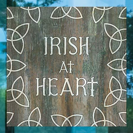 CGSignLab | Janela irlandesa no coração -square se apega | 5 x5