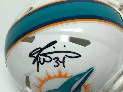 Ricky Williams assinou Miami Dolphins Mini -Helmet JSA WPP936864 - Mini capacetes autografados da NFL