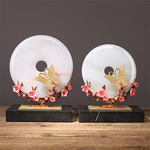 Ornamentos chineses sdgh chinês esmalte de latão armário de sala de estar estuda presentes decorativos