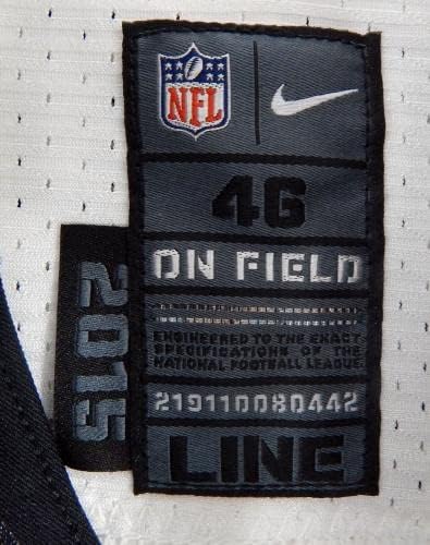 2015 Philadelpia Eagles Connor Wujciak 74 Jogo emitiu White Jersey 46 DP28645 - Jerseys de jogo usado na NFL não assinado