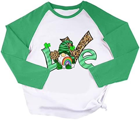 Yubnlvae St Patrick's Day T Womens Heart Cete Crewneck Plus Size Sweetshirts Sweetshirts